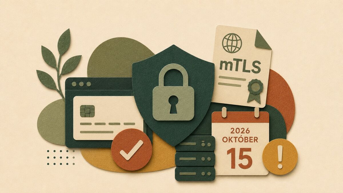 Kötelező mTLS-tanúsítvány a Shopify kártya-letéti végpontján — 2026. október 15-i határidő